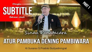 part 1 belajar pambiwara panatacara dalam upacara temanten gagrak surakarta subtitle 