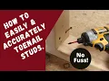 Carpentry Trick How To Easily Accurately Toenail Studs