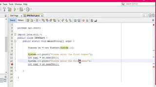 How To Use Scanner class Get User Input IPO Program Netbeans