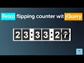 jQuery flipping clock counter jQuery Plugin Tutorial Easy Coding