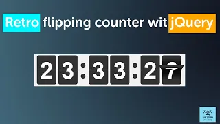 jQuery flipping clock counter jQuery Plugin Tutorial Easy Coding