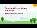 Grover algorithm Simplified