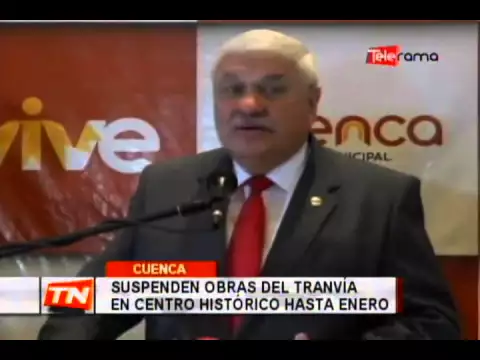 Suspenden obras del tranvía en centro histórico hasta enero