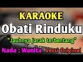 Download Lagu OBATI RINDUKU - KARAOKE || NADA WANITA CEWEK || Versi Original || Cut Rani || Live Keyboard