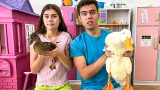 Nastya tem um zoológico em casa
