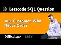 Customers Who Never Order Leetcode Question