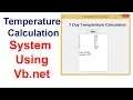 Temperature Calculation System Using Vb net