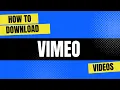 How to Download Vimeo s for Free HLS Streams http live stream