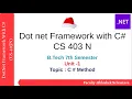 Lecture 9 C Method