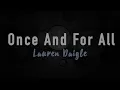 Once And For All - Lauren Daigle (Instrumental)