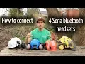 How to connect 4 Sena bluetooth headsets Arborist equipment