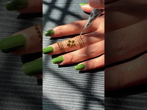 Easy Flowers Mehndi design// beautiful Mehndi design 💕✨ #mehndi #henna