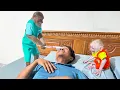 Download Lagu CUTIS \u0026 baby monkey use unbelievable funny to invite Dad to special place😂