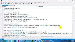 Create a Round Button with 3D look in VB NET 2012