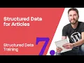 Structured Data Training 7 How to generate Articles NewsArticles TechArticles and so on