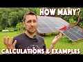 How To Size A Solar System For Your House Examples and Calculations