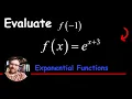 Evaluate f x e x 3 an Exponential Function f -1