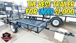 The Best Trailer For UNDER 1 000 Showing My Very First Utility Trailer From Tractor Supply Co