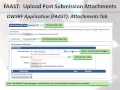 DWSRF FAAST Submission Attachments