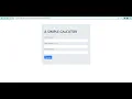 A simple calculator with JavaScript and Bootstrap