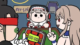 花畑チャイカとえるとフレンとBOMBANANA! 見ざる、聞かざる、言わざるの爆弾解除ゲーム