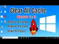 How to Clear ALL CACHE \u0026 JUNK From Windows 11 \u0026 Windows 10 (Easy Way)