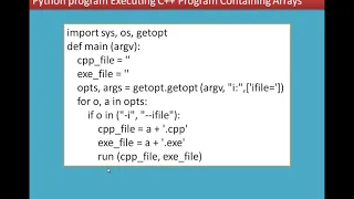 Chapter 14 Importing C programs in Python