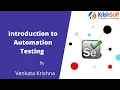 Selenium Beginner Tutorial 2 - Introduction of Automation Testing