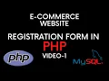 Registration Form in PHP MySQL Database with Validation