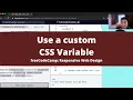 Use a custom CSS Variable Basic CSS freeCodeCamp tutorial
