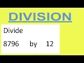 Divide 8796 by 12