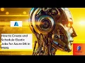 How to Create and Schedule Elastic Jobs in AzureDB elastic jobs in sql azure elastic jobs azure