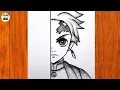 Download Lagu How to Draw Tanjiro Kamado Anime Style | Step by Step Easy Drawing Tutorial | Easy Anime Drawings