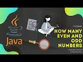 How to find how many even and odd numbers using Java Stream Java Programming