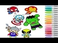 Superhero Coloring Book Pages Spiderman Captain America Iron Man Wolverine Thor Hulk Marvel Cuties