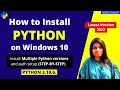 How to Install Python on Windows 10 2022 3 10 6