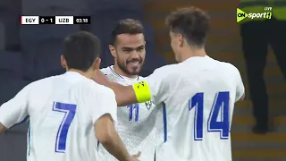 المباراة الكاملة مصر أوزبكستان 0 2 مباراة ودية دولية 
