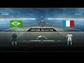 PES 2013 PS2 - World Cup Round 1 - Brazil vs France