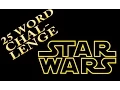 25 Word Challenge STAR WARS