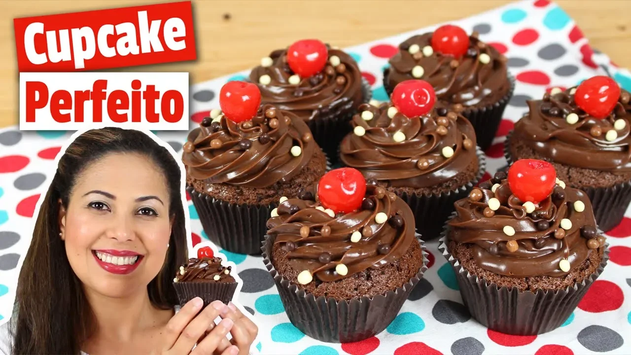 CUPCAKE DE CHOCOLATE MASSA FÁCIL E PERFEITA CAKEPEDIA