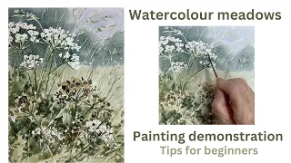 Download Watercolour meadows painting demonstration : tips for beginners MP3