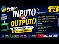 Python Input Output with Examples Learn Python in Hindi Python Tutorial