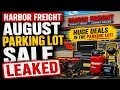 Harbor Freight August Parking Lot Sale LEAKED Best Bauer Hercules Deals Revealed Early Access
