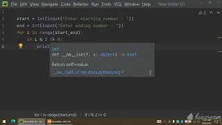 python program for finding the odd numbers in the given range Explained