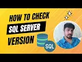 How to check SQL Server version
