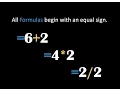 Excel 2007 Formulas