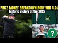 The Masters Tournament 2025 How much prize money does Rory McIlroy win