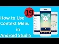 How to Use Context Menu in Android Studio Beginners