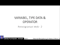 Belajar Operator didalam Bahasa Pemrograman PHP Kuliah Pemrograman Web