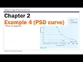 Chapter 2 Origin of Soil and Grain Size - Example 4 PSD Curve